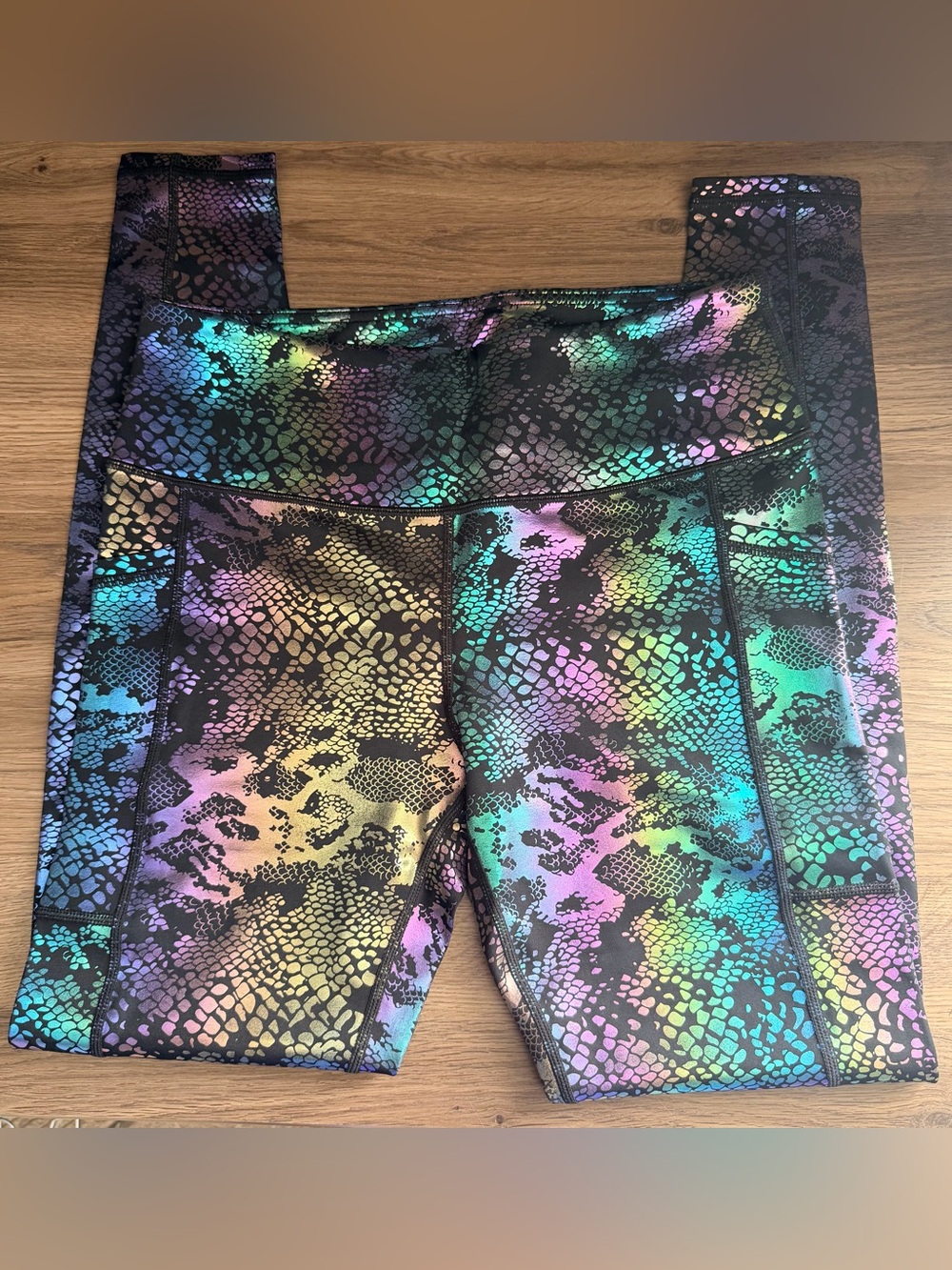 Constantly Varied Gear CVG “Glisten Here” Black Workout Leggings, Medium